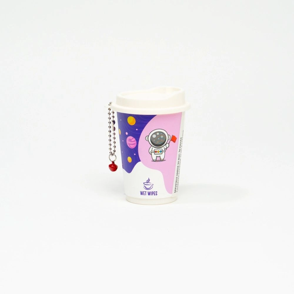 Șervețele Umede în Pahar (30 bucăți) – Design Mixt