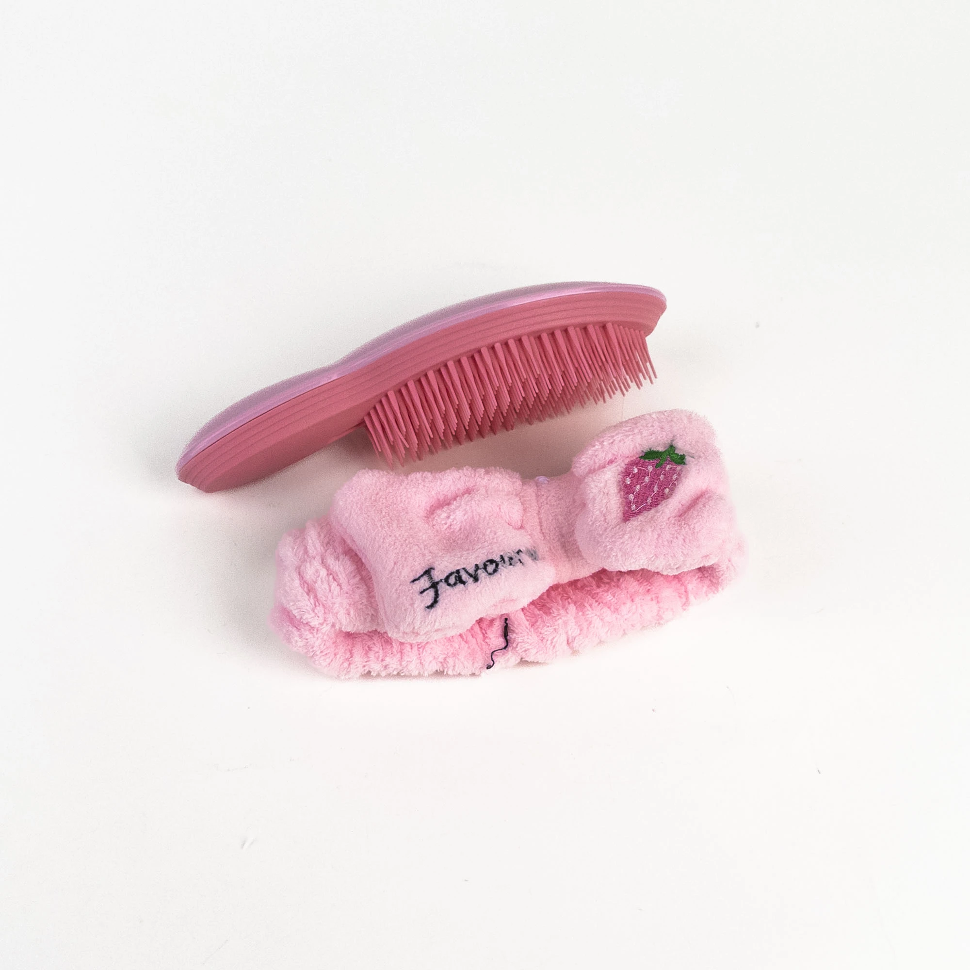 Set Sweet Beauty perie de păr + bentiță pentru spălare