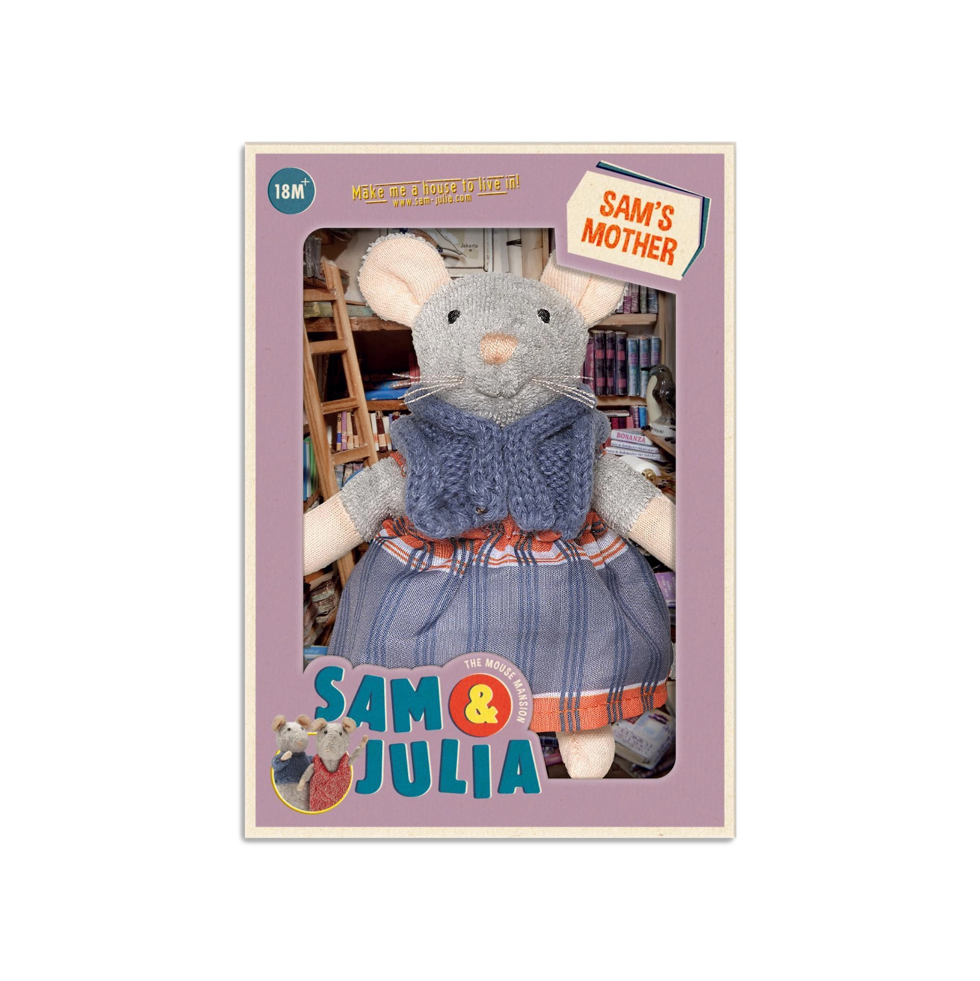 Jucărie mini-șoricel Mama lui Sam
