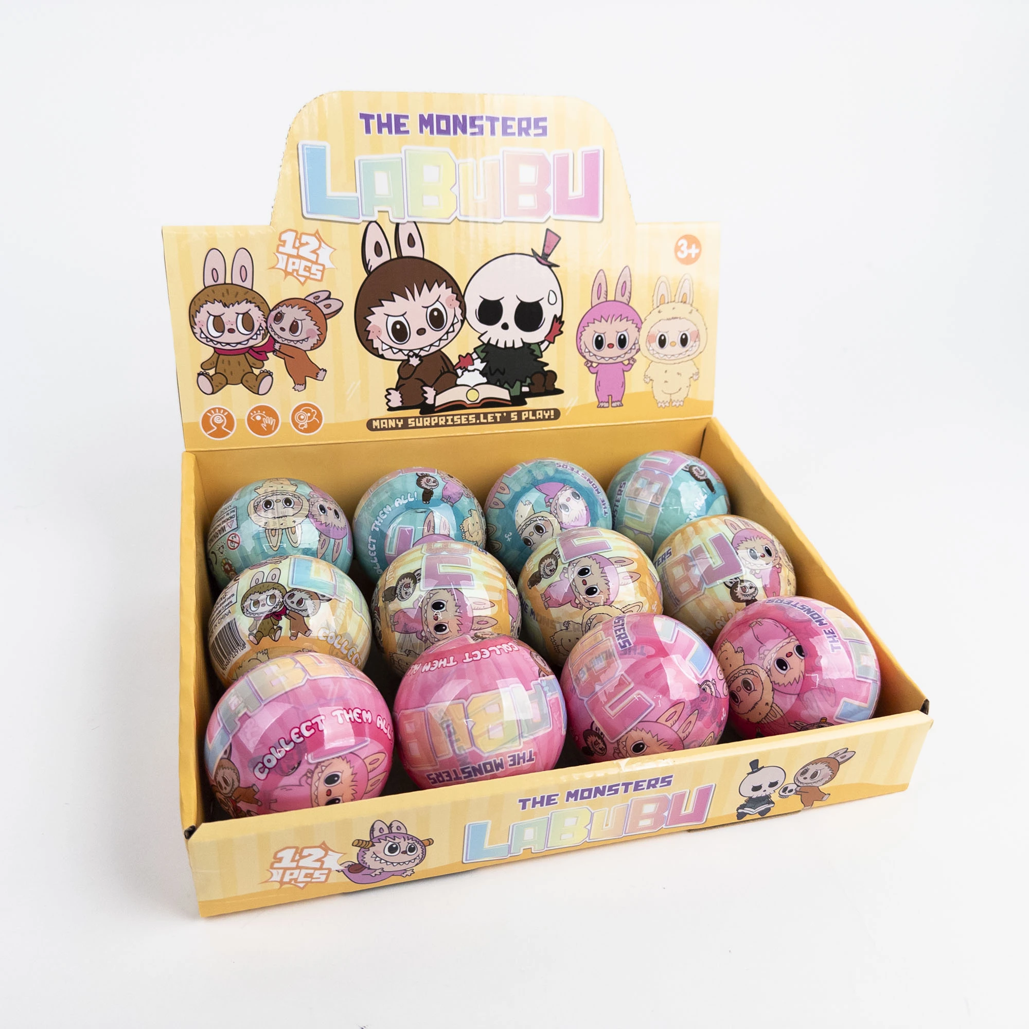 Set Surpriză Labubu: Mini Figurină + Stickere