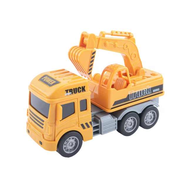 Excavator TRUCK CITY BUILDER din plastic 26×9,5 cm