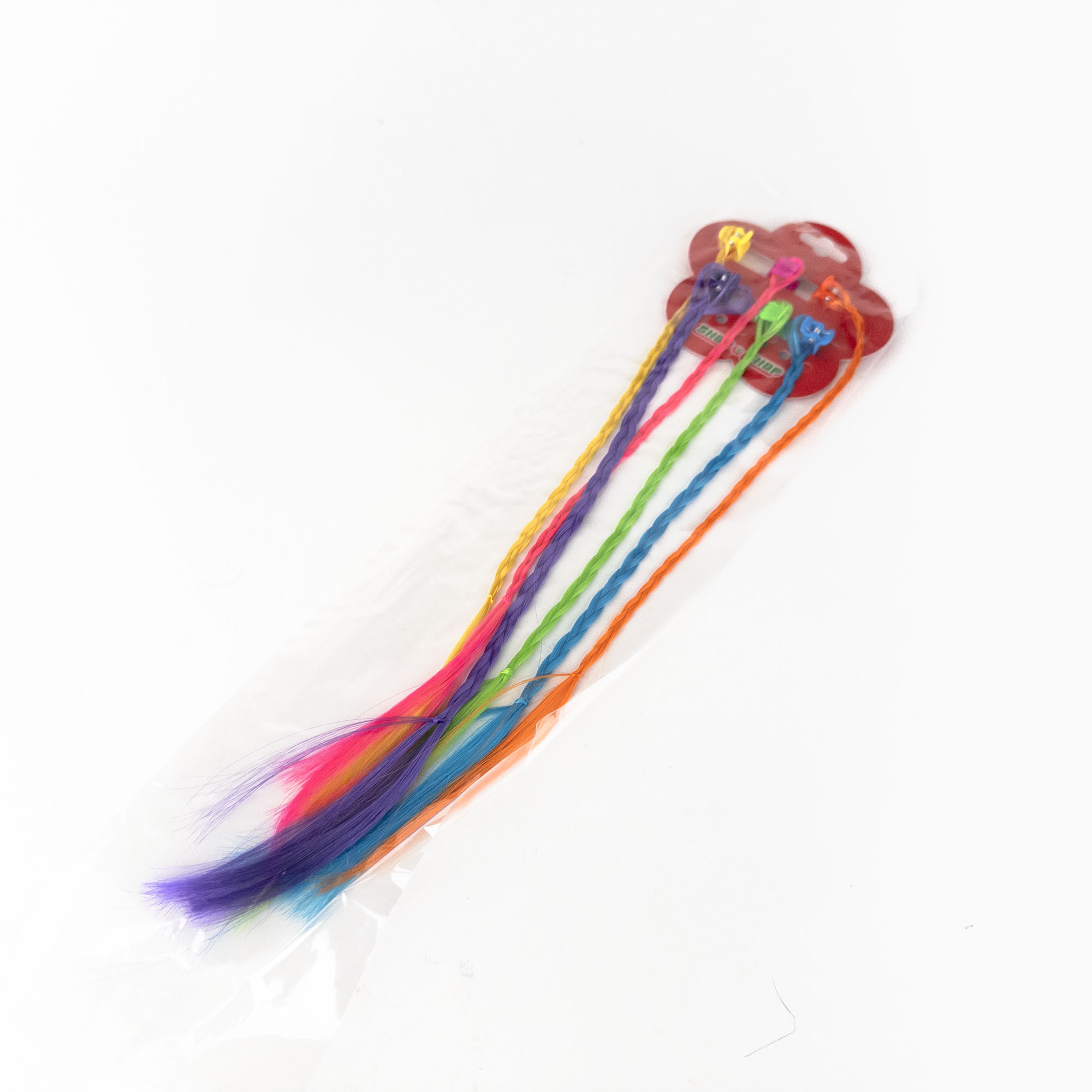 Set de Șuvițe Colorate cu Cleme (6 buc., Mix)