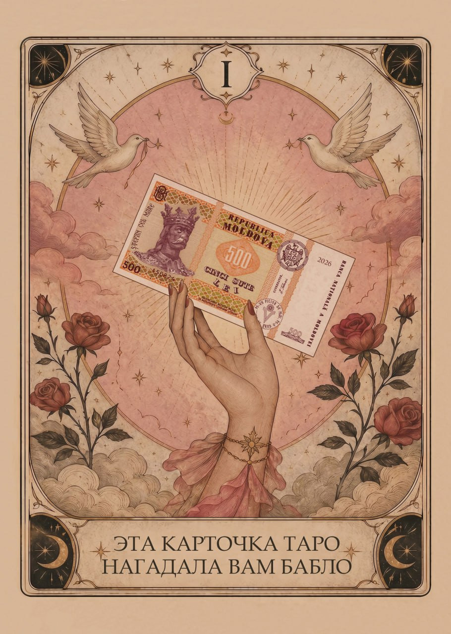 Carte poștală shopshop + plic kraft (RU)