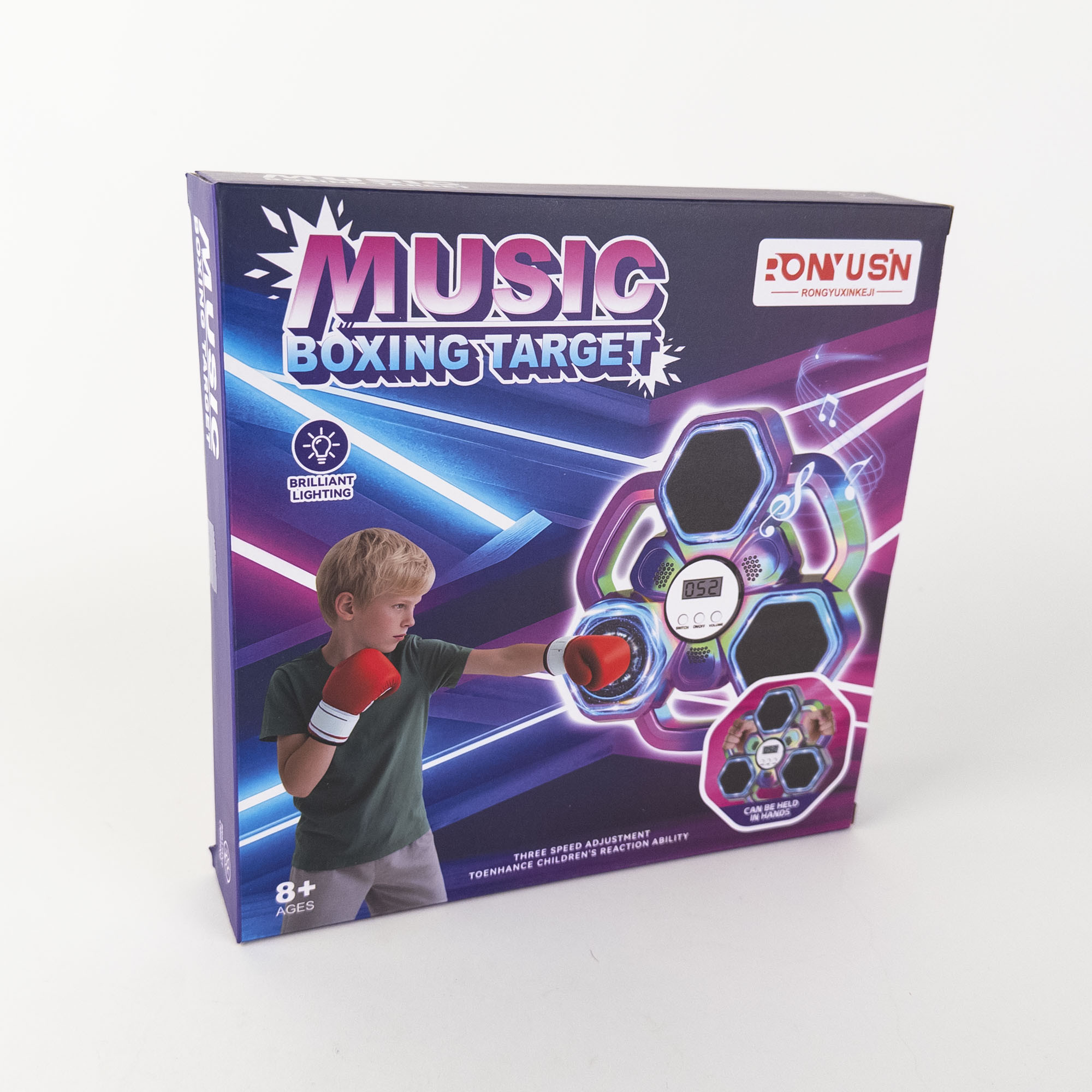 Stație interactivă de box cu muzică 24,5×24,5 cm