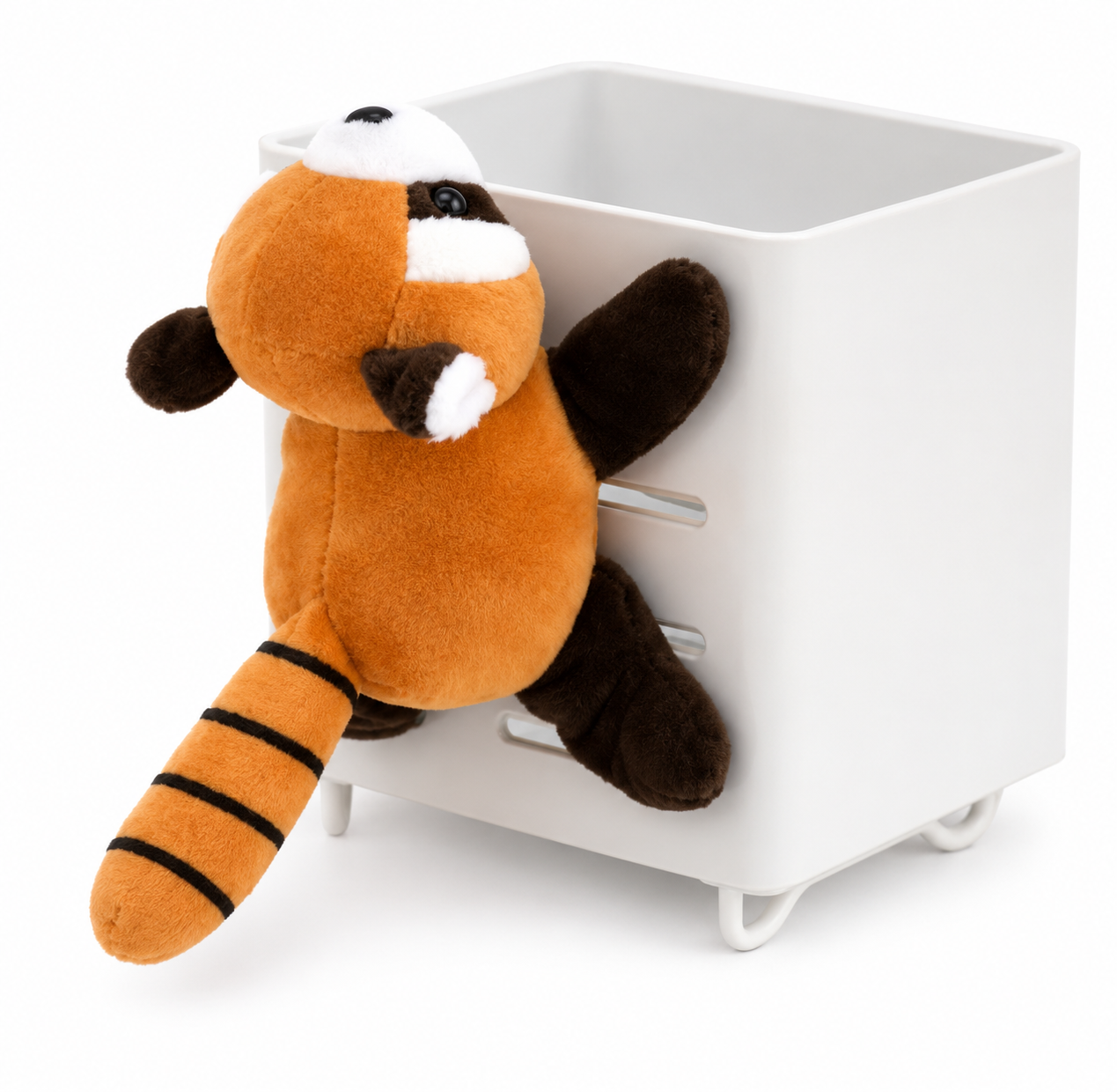 Jucărie de pluș „Panda Roșie” cu lăbuțe magnetice 13 cm
